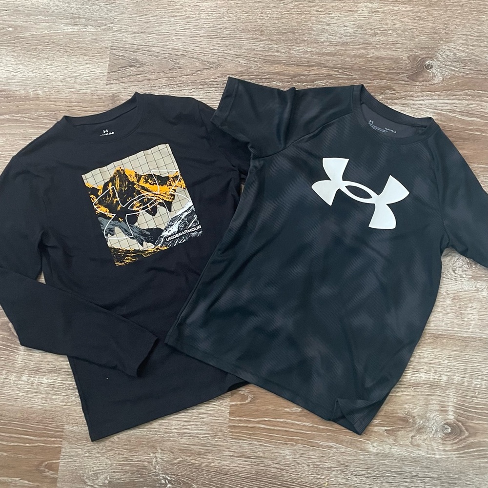 Under Armour Black Long&Short Sleeve Tee